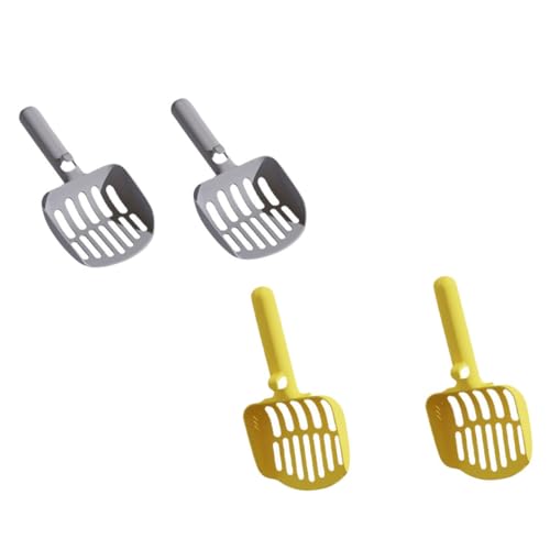 UPKOCH 4 Piezas Pala para Arena para Gatos Arena para Gatos Profunda Pala para Gatos Cucharas Accesorios Basura Pala para Caca De Gato Interior Largo Forma Pata Páginas