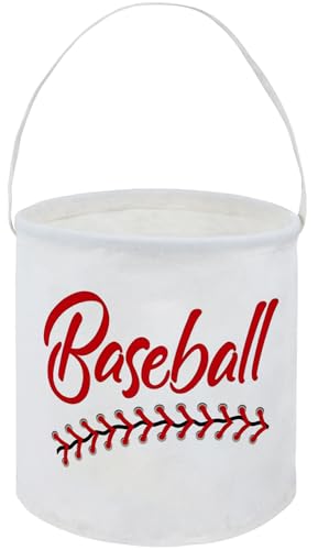 Image of Baseball Kids Storage Basket Baby Gift Basket Rectangular Cute Toy Storage Bin Box Organizer Book Shelf Basket Dinosaur Room Decor