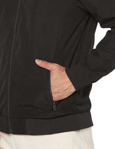 Image of Qube By Fort Collins Men's Windcheater Jacket - Lightweight Windbreaker for Men | Full Zip Drizzle-Resistant High Neck Casual Jacket with Zip Pockets for Spring, Autumn, Travel & Daily Wear
