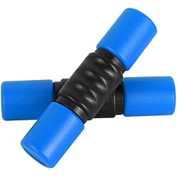 RANMING Twist Shaker Double Row ABS - Medium Volume for Stage/Studio Blue | Double Row Shakers, for Accompaniment Studio Band Drummers, Latin Percussion, ABS Plastic, Blue