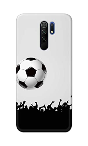 Image of Printed Hard Back Cover Case for Mi Poco M2 | Mi Poco M2 Reloaded Back Cover (Football Icon) -702