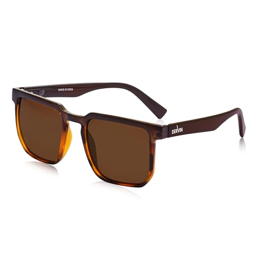 Image of Dervin Square Polarized UV Protected Sunglasses for Men and Women