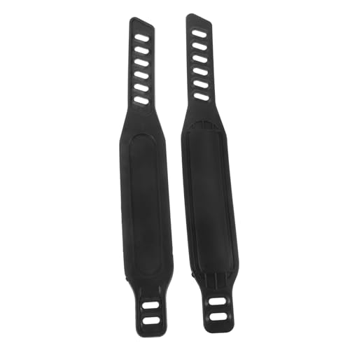 TOYANDONA 1Par Pedal Ajustables Bicicleta Estática Banda de Fijación de Pedal Reposapiés de Plástico Resistente de Ejercicio Casa