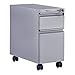 Safco Steel Mini Pedestal 2 Drawer Mobile Filing Cabinet LDSPED