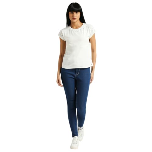 Image of Pepe Jeans Women's Cotton Solid Relaxed Fit T-Shirt