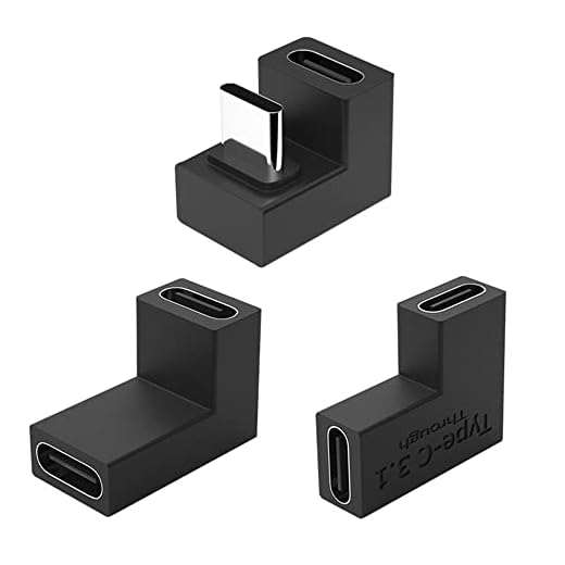 NFHK 3 st/parti USB 3.1 typ C hane hona till USB-C hona strömdata 10 Gbps adapter för NS-omkopplare och telefon