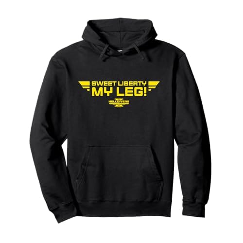 Helldivers 2 Sony PlayStation Game Sweet Liberty My Leg Pullover Hoodie