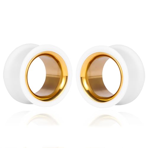 Maxbott 2�� �C���[�Q�[�W 2�w�f�U�C�� 316L�X�`�[���C���i�[�����O & PLA�A�E�^�[�����O ��h���� �f���A���}�e���A�� �G�L�X�p���_�[ �y�ʂŒʋC���̂��鎨�� �L�΂������p, 10mm(00G), �v���X�`�b�N, �W�F���X�g�[���Ȃ�