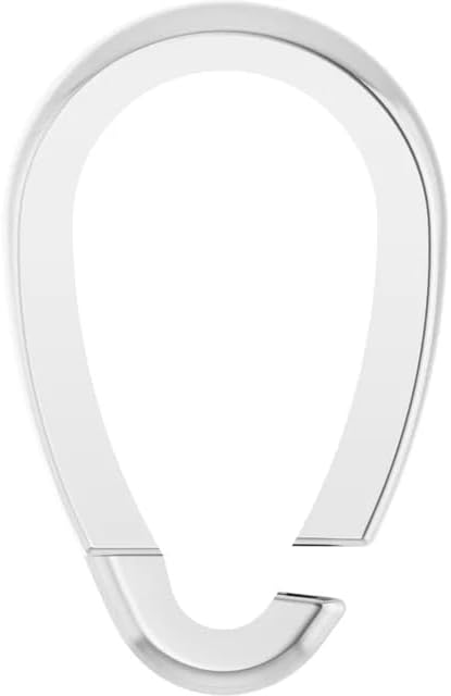 GNGJewel Solid 14k Gold Tapered Snap-On Bail in Solid 14K Yellow/White Gold For Jewelry Pendant charm Making