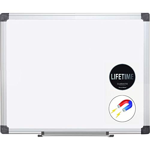 Mastervision Porcelain Dry Erase White Board, White, 72 X 48 #TOP4