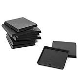 Evemodel Model Square Bases Plastic Black for Wargame Tabletop (40 * 40mm-20pcs)