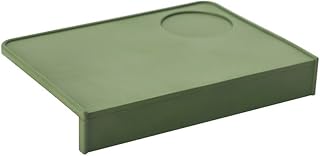 Alfombrilla de silicona para espresso diseñada para adaptarse a esquinas de mostrador, reduce los daños (verde)