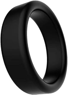 Silicone Rings Men's Exercise Resistance Bands Super Soft Elastic NB17 (Black Ring)