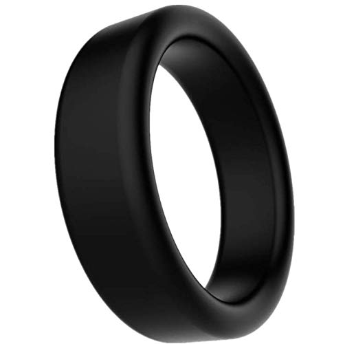 Silicone Rings Men's Exercise Resistance Bands Super Soft Elastic NB17 (Black Ring)