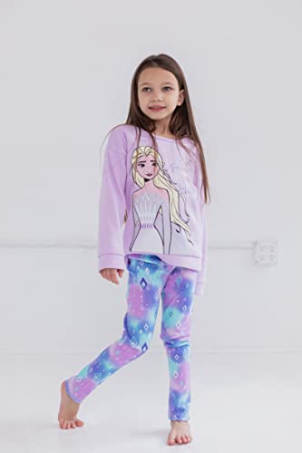 Image of Disney Frozen Girls' Fleece Sweatshirt and Leggings Set Toddler to Big Kid