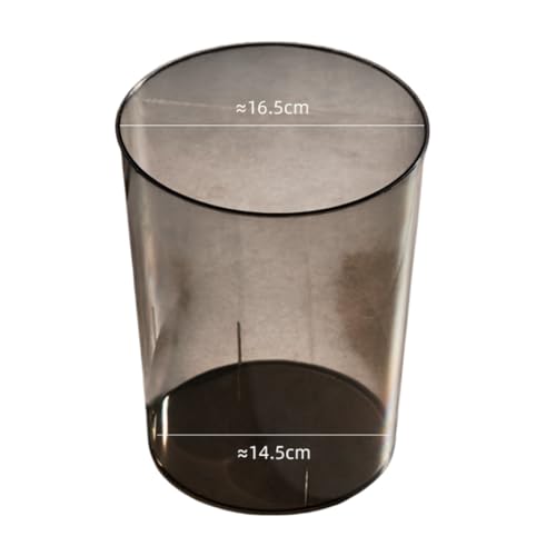 Poubelle transparente en PET 12L | Bac à déchets mince pour bureau et salon design