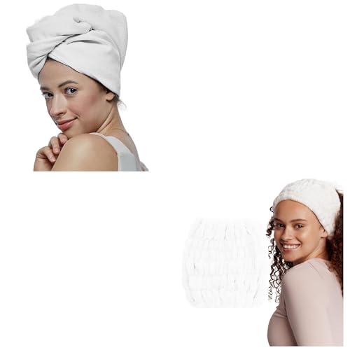 GLOV Ensemble Voyage Bien-Être pour sécher les cheveux sans frisottis en vacances