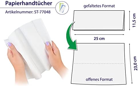 SemyTop Paper Hand Towels with ZZ-Fold, 1-ply, grey, 25 x 23 cm (5000 Sheets)
