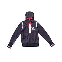 ポム【新品未使用】MEGANE NOKOSHI パーカー　ネイビー 新品未使用】寺西拓人着用 MEGANE NOKOSHI ネイビーパーカー M