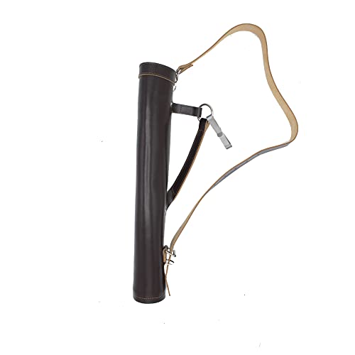 Ardour Crafts Back Arrow Quiver Genuine Leather Traditional Handmade Quiver for Arrows, Hunting Accessories, Archery Bow Quiver for Recurve Bow, Hunting Bow Quiver, Archery Accessories (Dark Brown)
