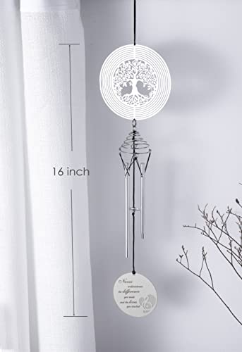 Retirement Wind Chime With Tree Of Life Wind Spinner - Retirement Gifts For Women, Men - Happy Retirement Gifts For Teacher, Nurse, Coworker, Retired Boss #TOP3