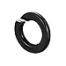 M6 Black Spring Lock Washer, 304 Stainless Steel, Black Coating Split Lock Washer Elastic Gasket, for Screws Fasteners, 50 PCS