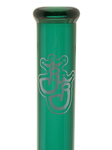Jelly Joker vollständig grüne Glasbong, mit Chillum und Köpfchen - 45cm, 18,8mm - Head&Nature Bong-Kollektion – Bild 4