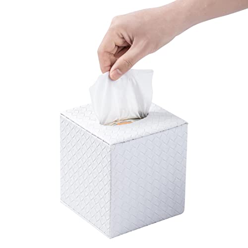 White Tissue Box Cover,Square Tissue Box Cover,White Tissue Box Holders,Tissue Holder For Bathroom Accessories,Bathroom Tissue Holders #TOP6