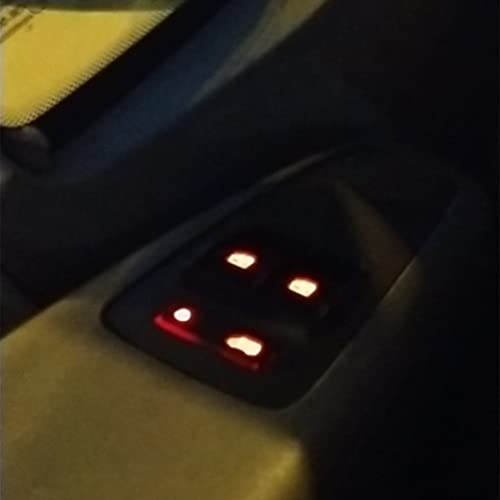 Bouton de commande de lève-vitre électrique triple 735421419 à rétroéclairage vert fluide - 3
