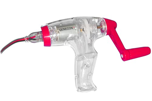 Genecon Hand Crank Generator, Self-Powered Manual Electricity, 2.5v-12v, 0.2 Amps