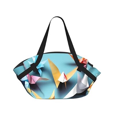 Origami Carta Gru Stampa Pieghevole Borsa Da Campeggio Duffle Bag Borsa Da Viaggio Impermeabile Materasso Da Campeggio Per Parco Esterno Spiaggia