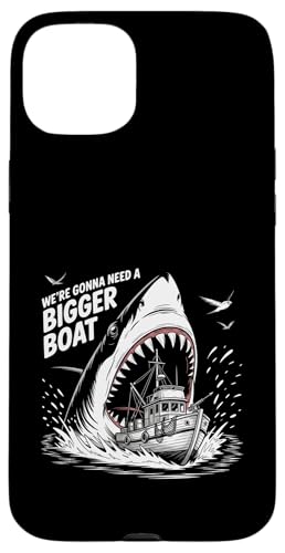We're Gonna Need A Bigger Boat Funny Shark Meme Fisherman �X�}�z�P�[�X iPhone 15 Plus �p