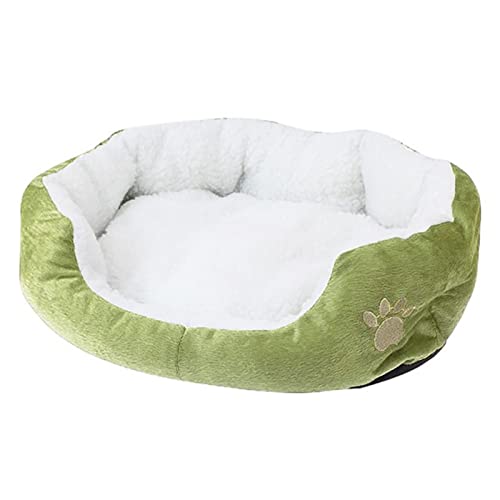 XMYNB Cama de Perro Súper Suave Cama Mascota Mascota Perro Cachorro Cálido Cama Casa Acogedora Cachorro Cojín Estera Portátil Portátil-Navy Blue Cover