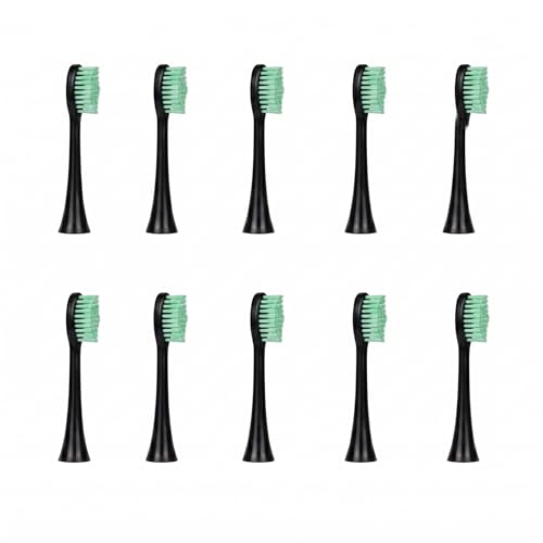 Image of Replacement Toothbrush Heads Compatible with hyslor Electric Toothbrush,10 Pack (Black)