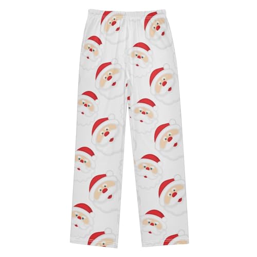 Boys' Pants Christmas Santa Claus Funny Cartoon Long Bottoms Jogger Pants Elastic Waist Trousers with Pockets S-XL