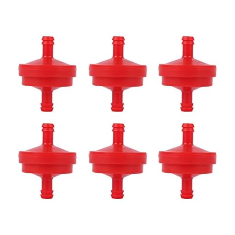 Besnor 6 Pack Red Fuel Filter Replace OEM# 298090 298090S 394358 AM107314 LG298090 LG298090S PT4265 751-3013 951-3013 42-5240 56-6360 Cover