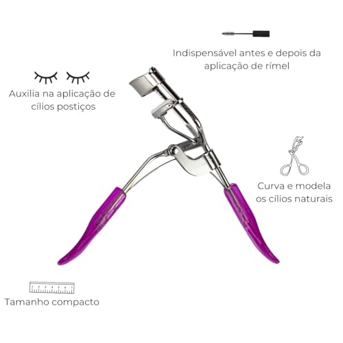 Curvador de Cílios Naturais Modelador Maquiagem Makeup Olhos