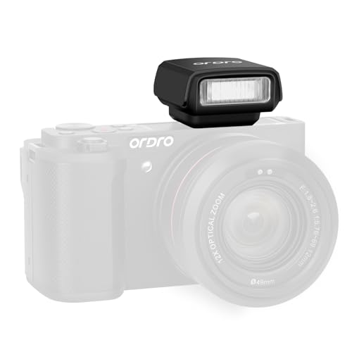 ORDRO FL-10 Mini Camera Flash Camera Flash Speedlite for Fuji/Sony/Nikon/Canon, Digital Film Cameras, Portable Mini hot Shoe Flashlight for DSLR Cameras.