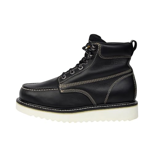 Wolverine Men's Moc Toe 6" Construction Boot, Black, 9 Wide by Wolverine - Used condition - Image 2