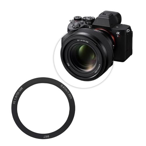 Lente de precisión de 50mm FE1.4GM cubiertas protectoras con anillos de ABS 2