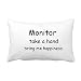 DIYthinker Monitor de Tomar Cartas me trae Felicidad Tiro Lumbar de la Almohadilla Inserte la Cubierta del Amortiguador Inicio Sofá Regalo de la decoración