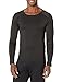 Men's Thermal Winter Gear Compression Underwear Baselayer Long Sleeve for Cold Weather Tops (XXL, Black) (M, Black)