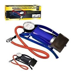 Bomba De Ar Com Pedal Tanque Alta Pressão Para Encher Pneus Bike Carro Bicicleta Bola Colchão