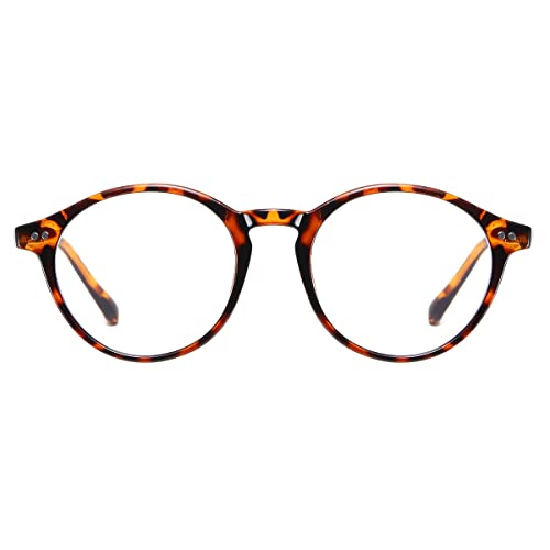 Jovakit Retro Round Polarized Sunglasses For Women Men Vintage Classic Fashion Ultralight Frame Uv400 Protection Sun Glasses (Tortoise/Anti-Blue Light Lens) #TOP1