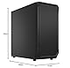 Fractal Design Focus 2 Black Solid - Mesh Front – Two 140 mm Aspect Fans Included – ATX Gaming Case
