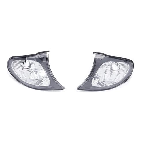 Faros delanteros coche Serie 3 E46 2002 a 2005 marcador esquina estacionamiento plata 2Pcs