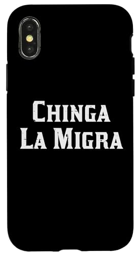 Immigrant Chinga La Migra Protest Activiste Minimal Hommes Femmes Coque pour iPhone X/XS