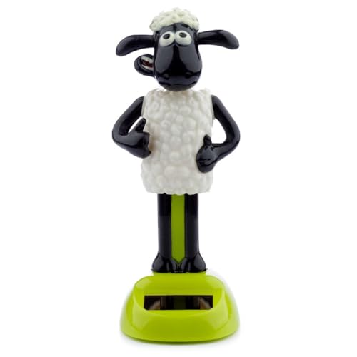 Puckator Shaun the Sheep Solar Pal - Home Office Table Desk Dashboard Car Decor Decoration - Gift Ideas - Gifts For Teenage Old Boy Girl Dad Mums - Powered KIds Toys Toy Figure Figures