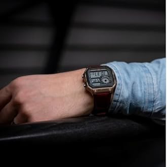 Casio Watch: Red AE-1200WHL-5AVDF