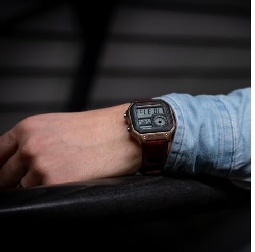 Casio Watch: Red AE-1200WHL-5AVDF